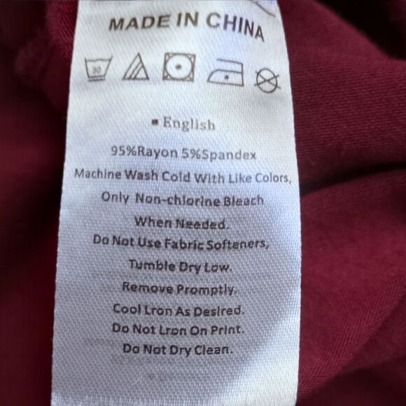 BURGUNDY RUCHED TANK DRESS SZ.S EUC - Picture 7 of 7